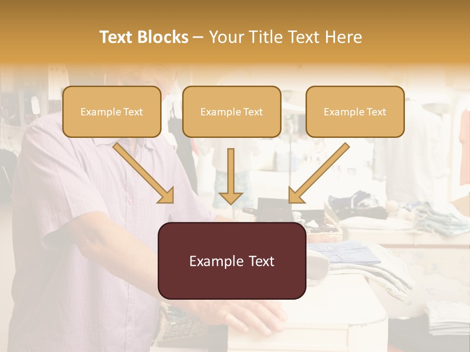 Retail People Cashier PowerPoint Template