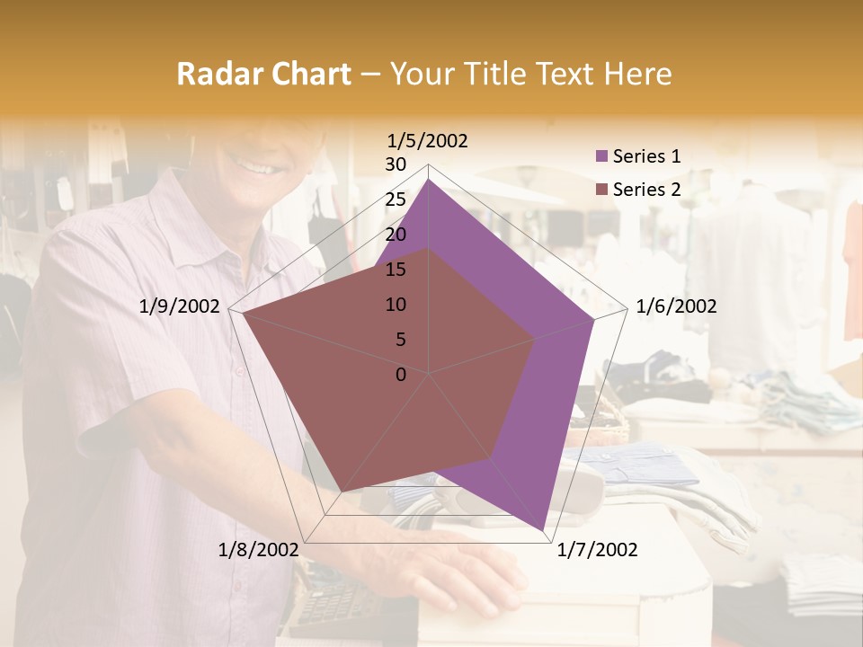 Retail People Cashier PowerPoint Template