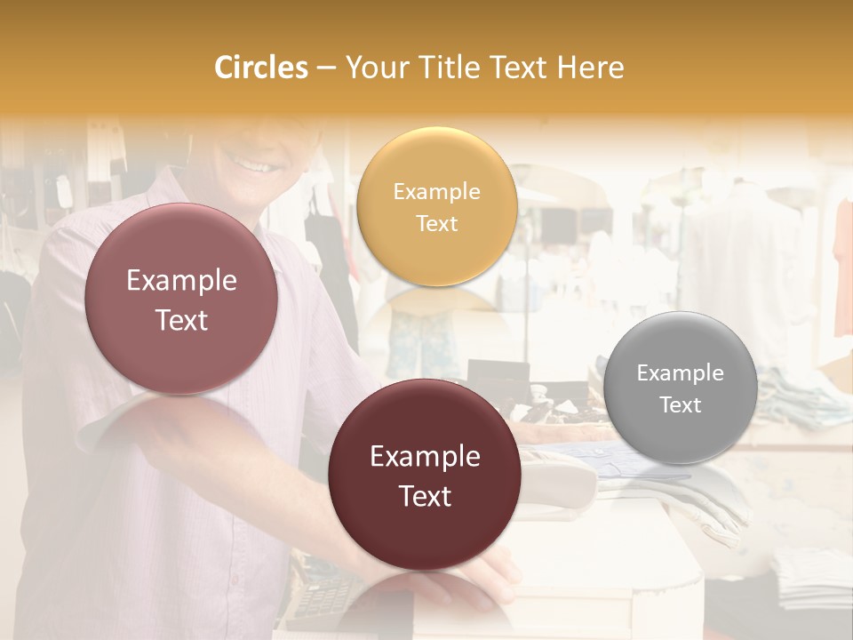 Retail People Cashier PowerPoint Template