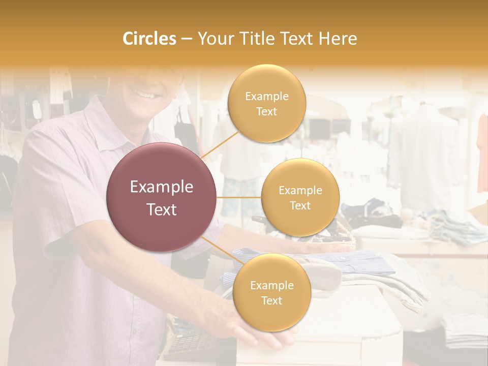 Retail People Cashier PowerPoint Template