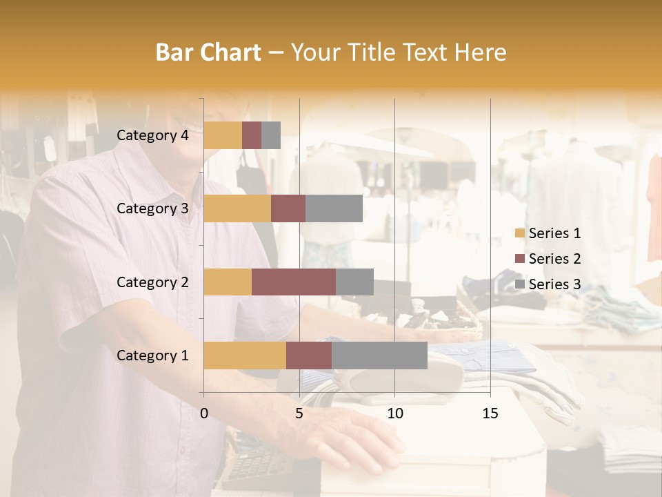 Retail People Cashier PowerPoint Template