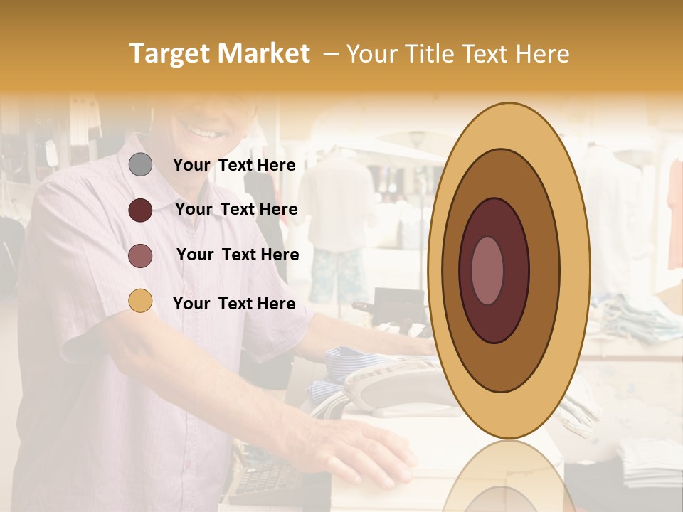Retail People Cashier PowerPoint Template