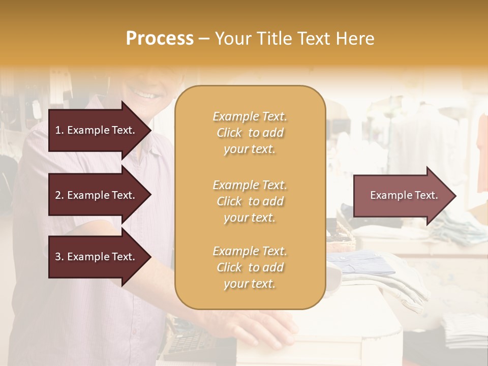 Retail People Cashier PowerPoint Template