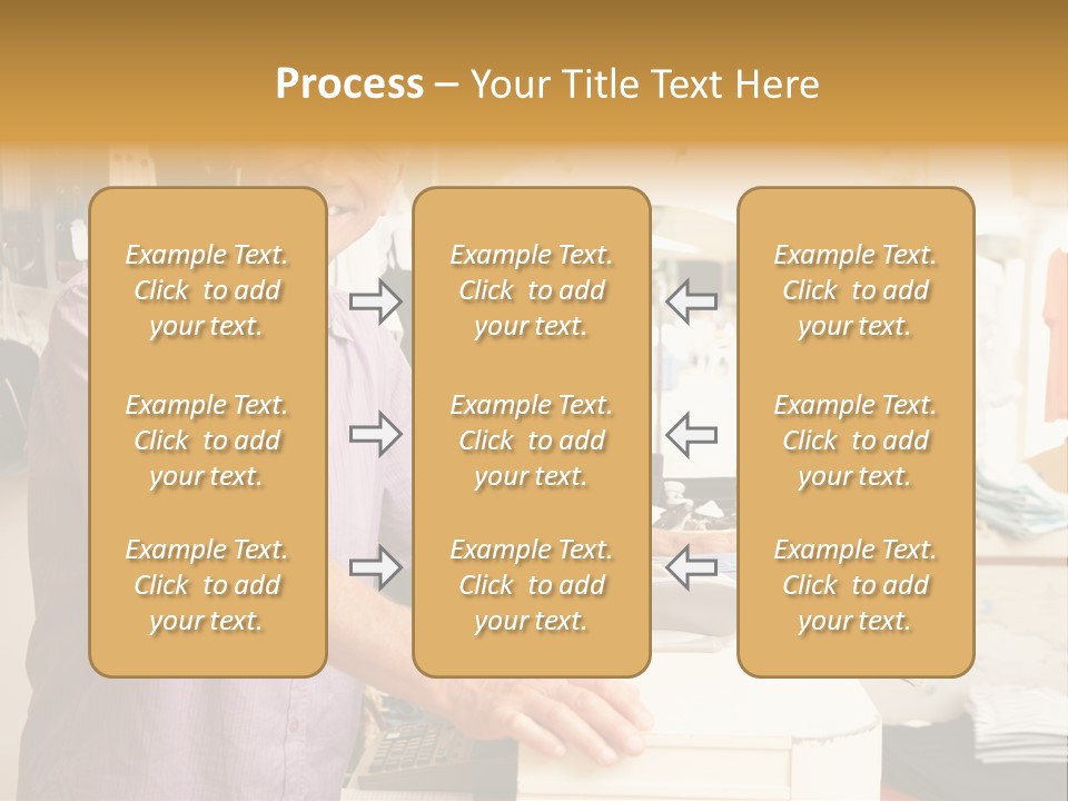 Retail People Cashier PowerPoint Template