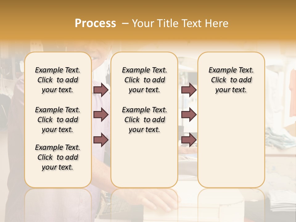 Retail People Cashier PowerPoint Template