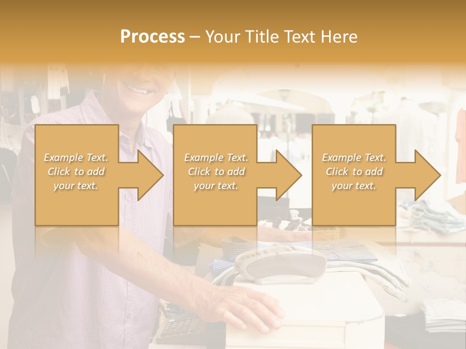 Retail People Cashier PowerPoint Template