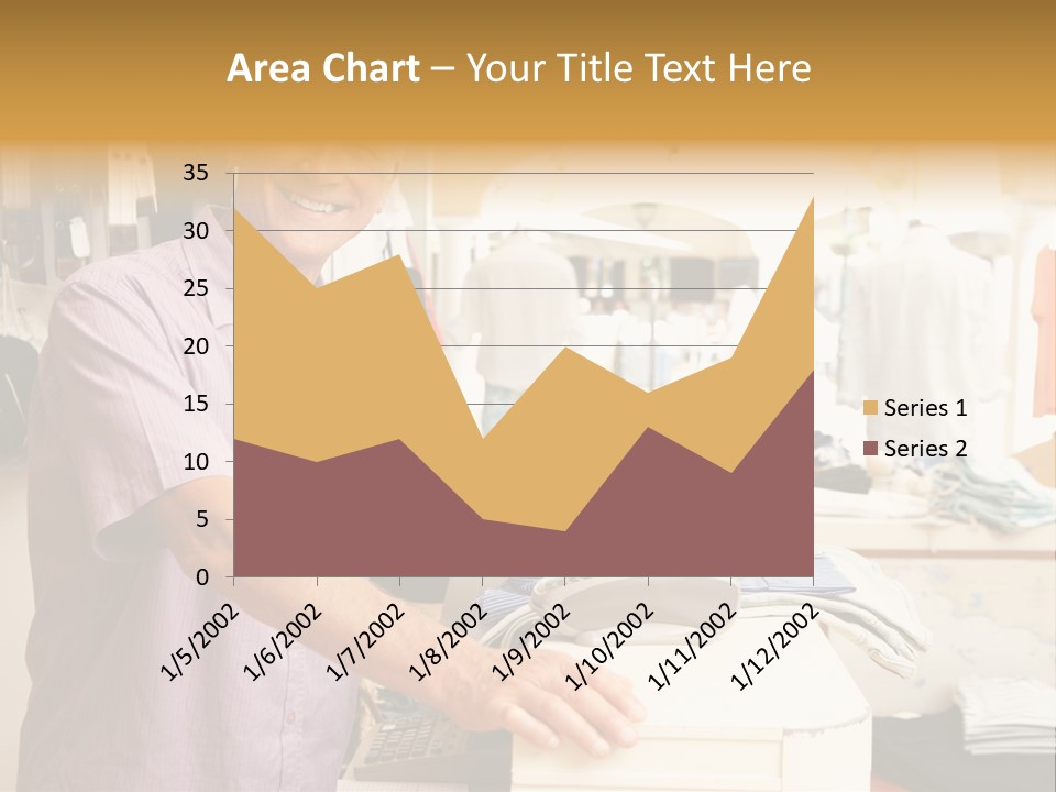 Retail People Cashier PowerPoint Template