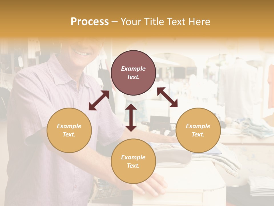 Retail People Cashier PowerPoint Template