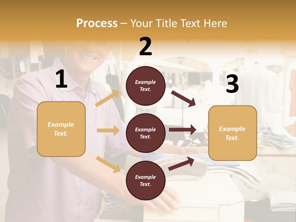 Retail People Cashier PowerPoint Template