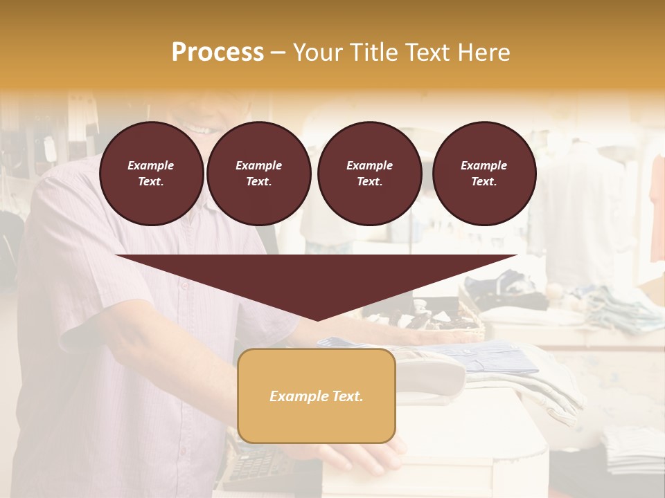 Retail People Cashier PowerPoint Template