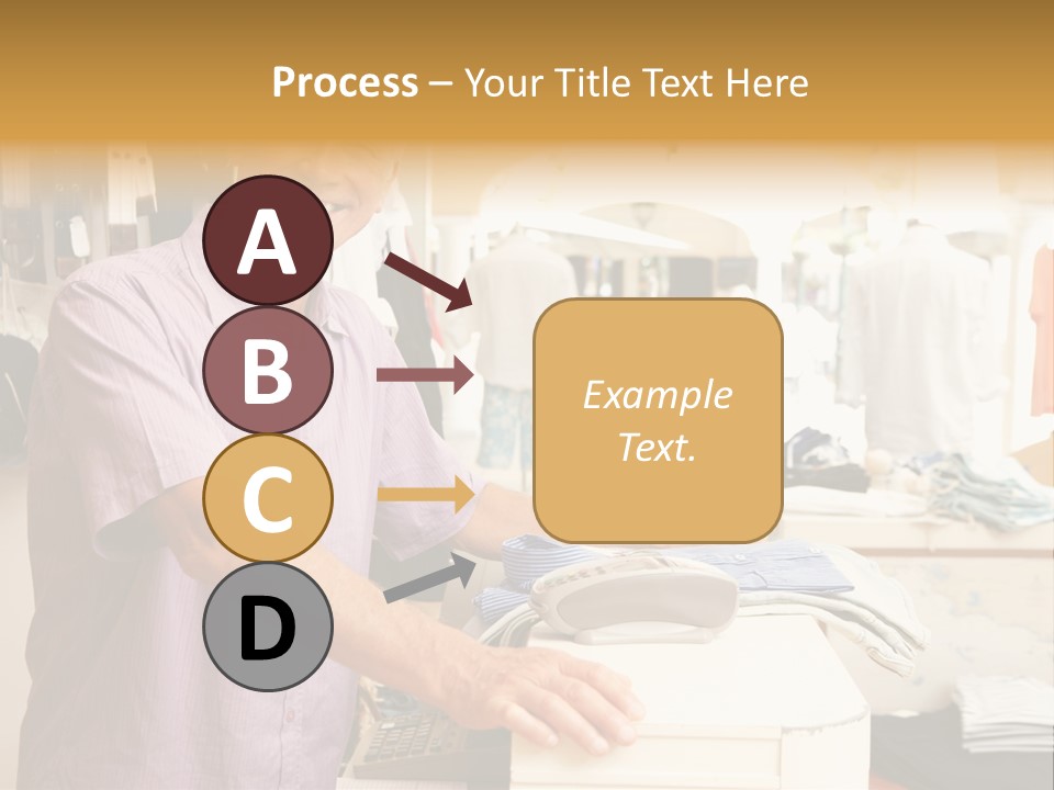 Retail People Cashier PowerPoint Template