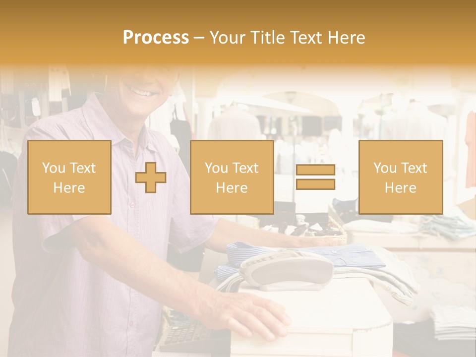 Retail People Cashier PowerPoint Template