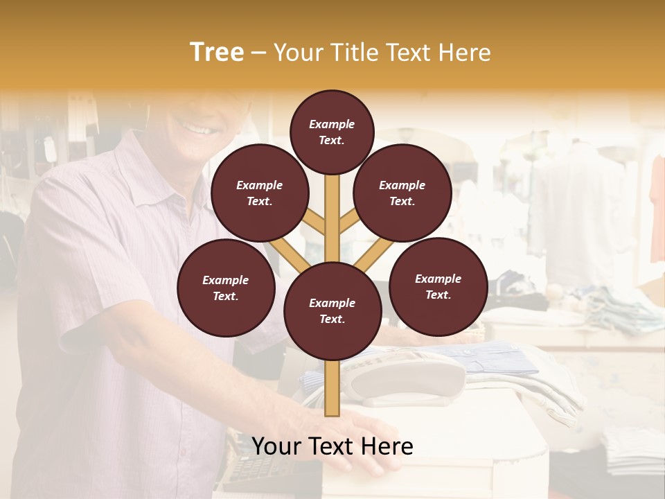 Retail People Cashier PowerPoint Template