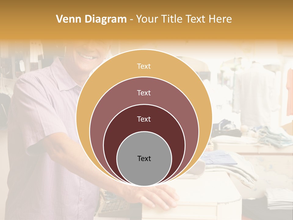 Retail People Cashier PowerPoint Template