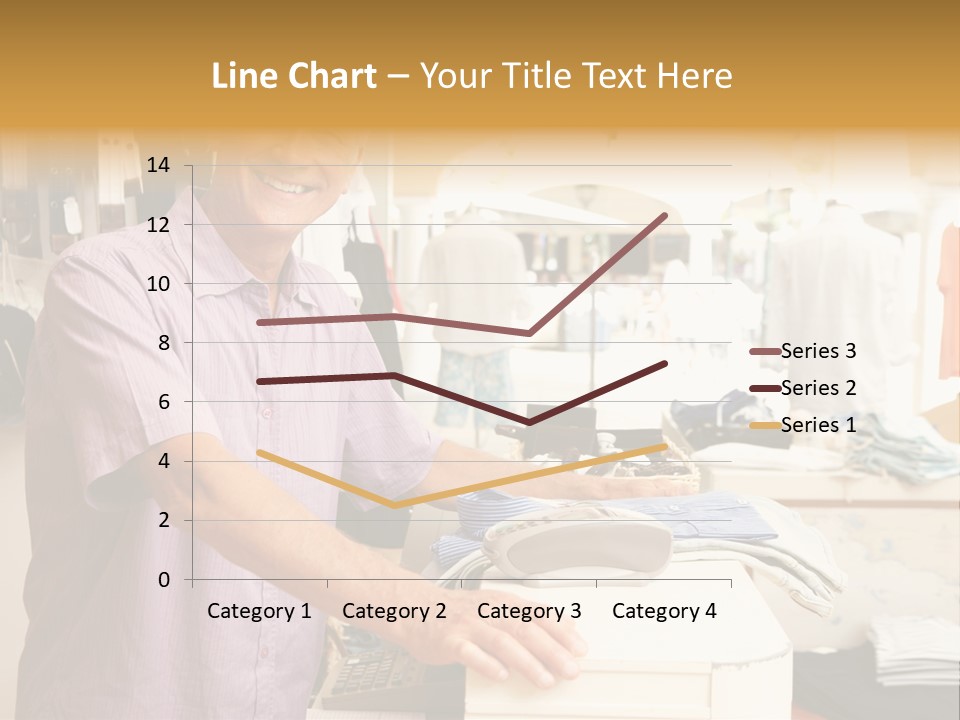 Retail People Cashier PowerPoint Template