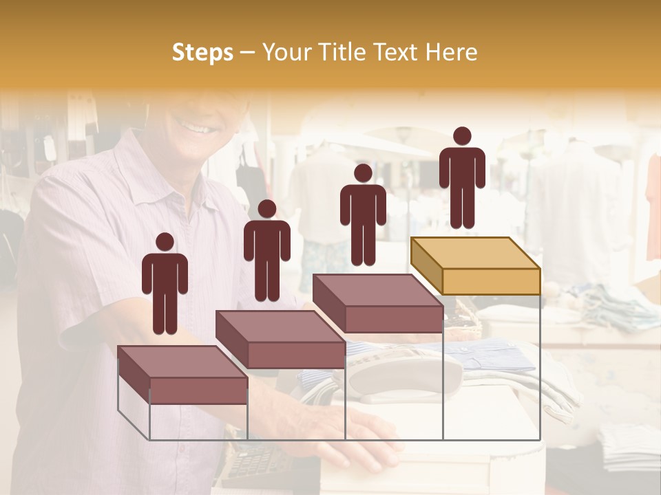 Retail People Cashier PowerPoint Template