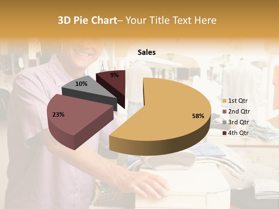 Retail People Cashier PowerPoint Template