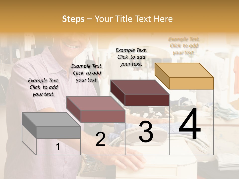 Retail People Cashier PowerPoint Template