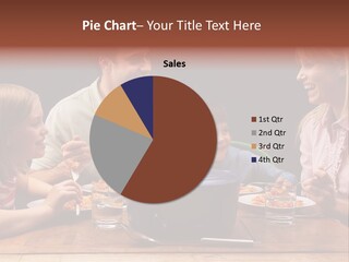 Table Family Dad PowerPoint Template