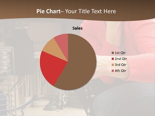 Repairman Phone Mopping PowerPoint Template