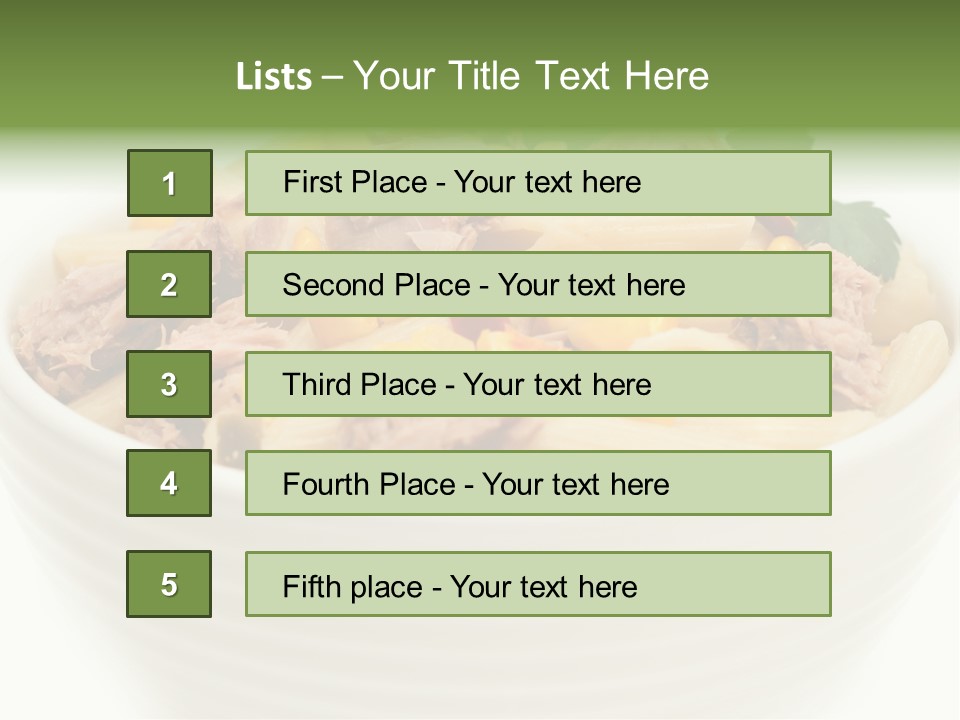 Healthy Over Pepper PowerPoint Template