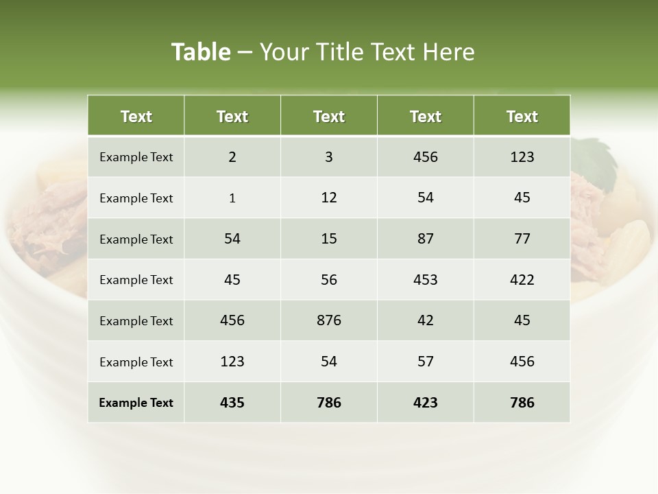 Healthy Over Pepper PowerPoint Template