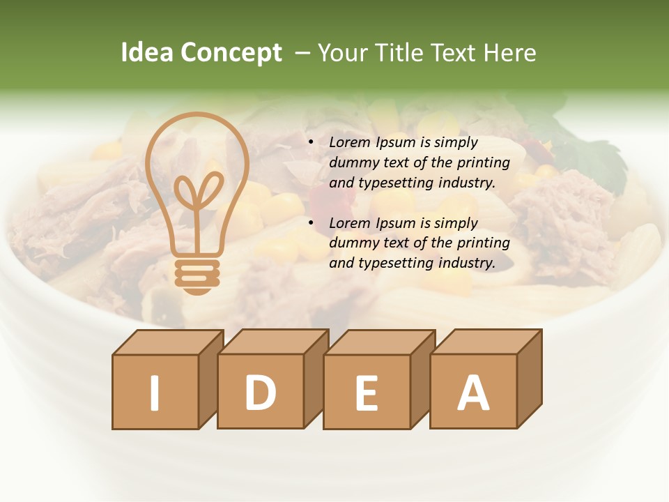 Healthy Over Pepper PowerPoint Template