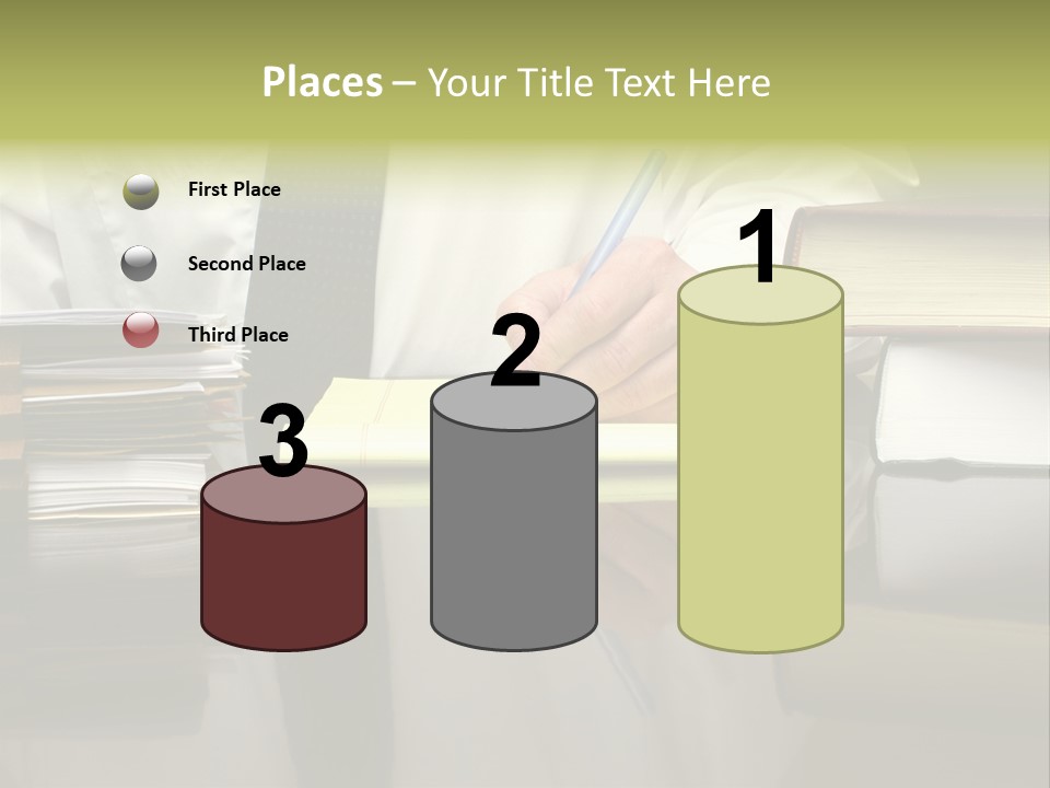 Power Portrait Attorney PowerPoint Template