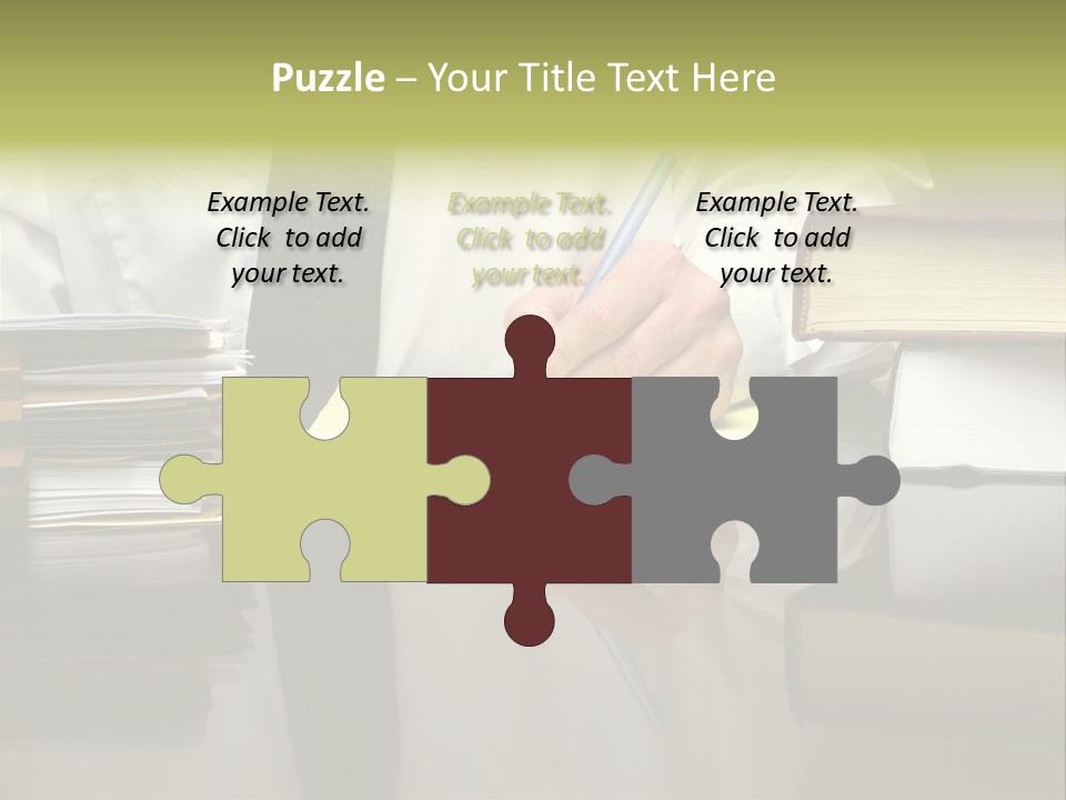 Power Portrait Attorney PowerPoint Template