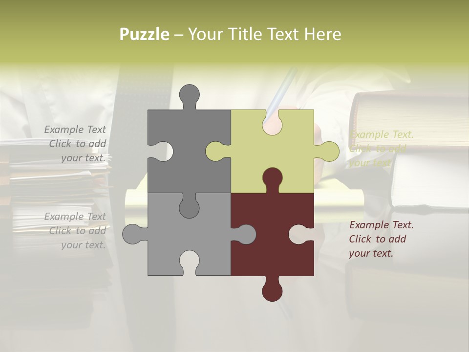 Power Portrait Attorney PowerPoint Template