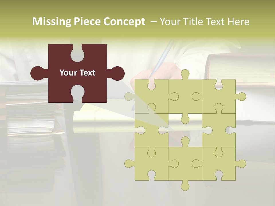 Power Portrait Attorney PowerPoint Template