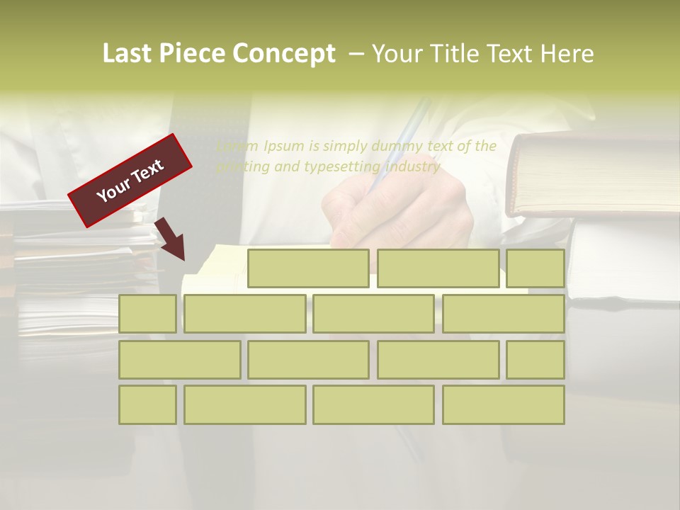 Power Portrait Attorney PowerPoint Template