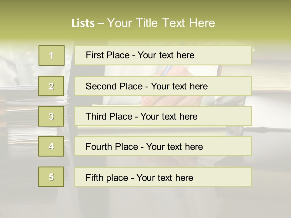 Power Portrait Attorney PowerPoint Template