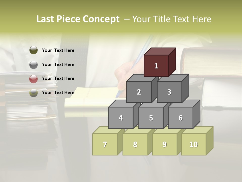 Power Portrait Attorney PowerPoint Template