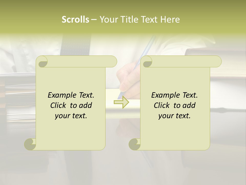 Power Portrait Attorney PowerPoint Template
