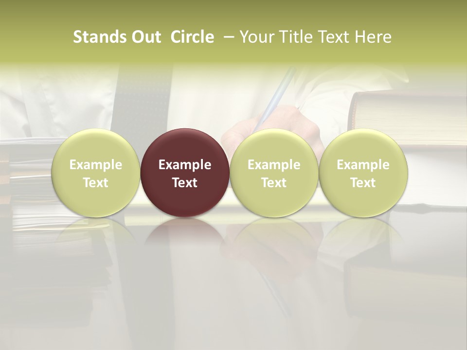 Power Portrait Attorney PowerPoint Template