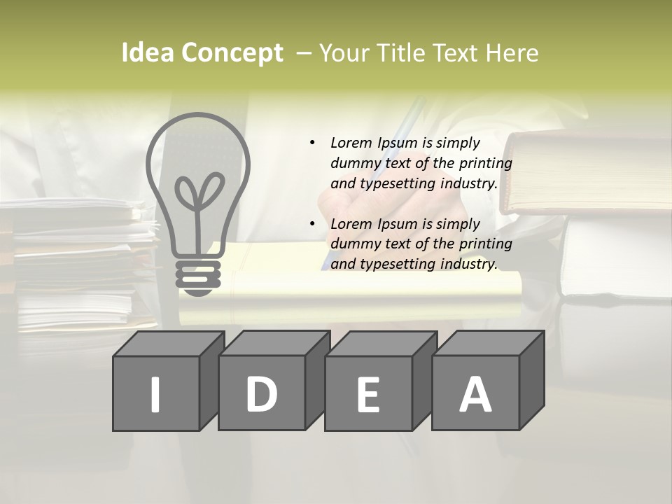 Power Portrait Attorney PowerPoint Template