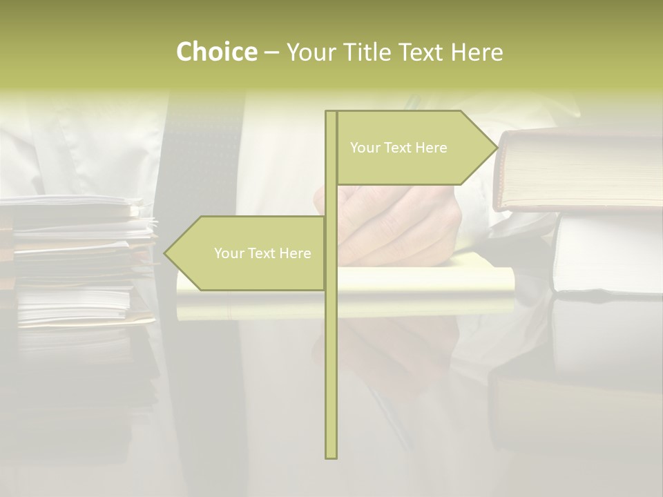 Power Portrait Attorney PowerPoint Template