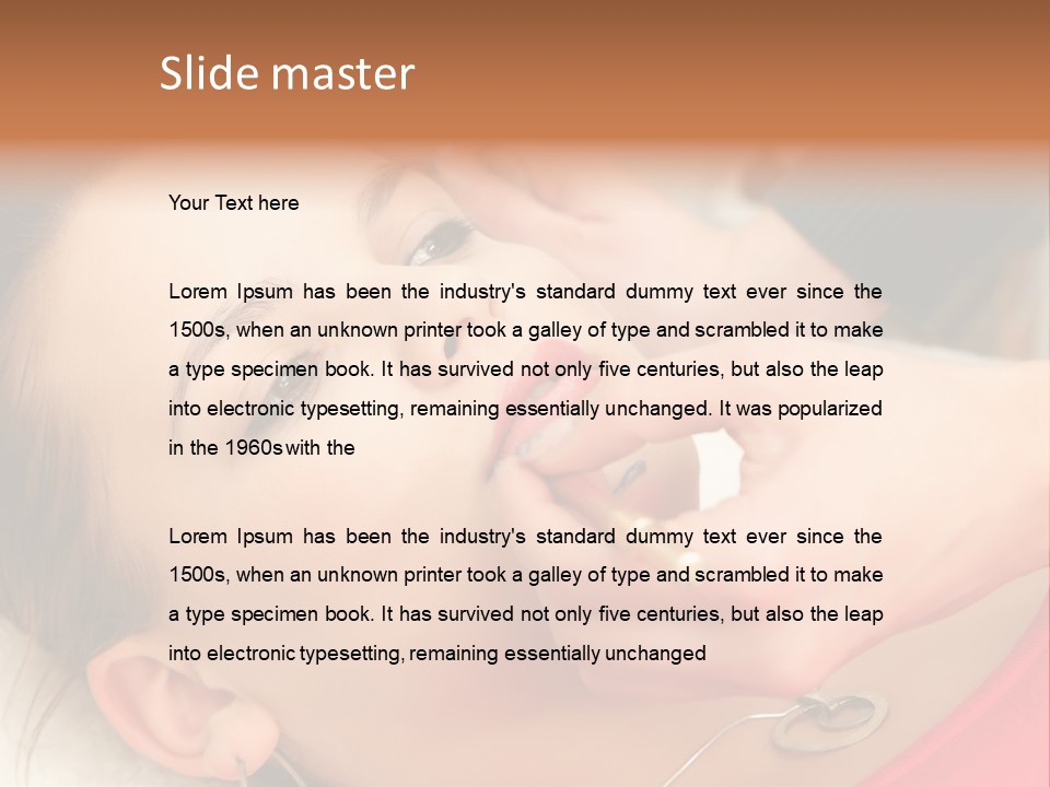 Skin Female Attractive PowerPoint Template