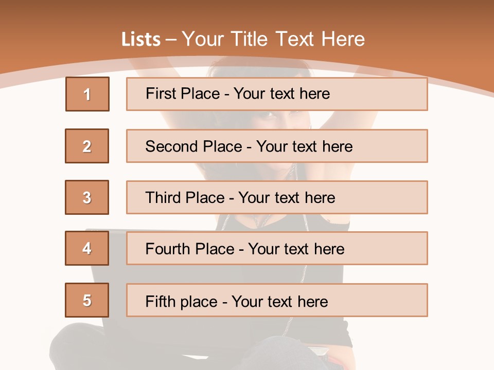 Adult Youth Model PowerPoint Template
