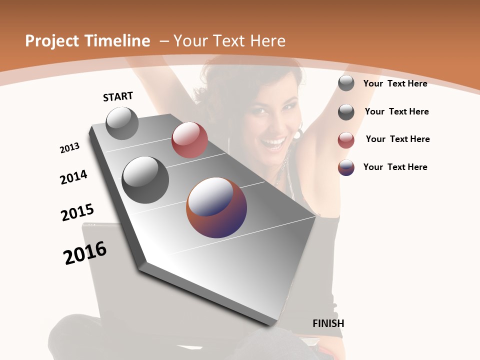Adult Youth Model PowerPoint Template