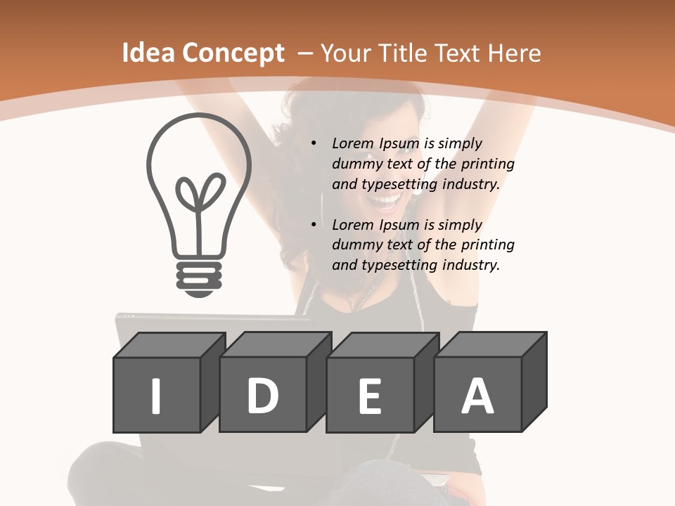 Adult Youth Model PowerPoint Template