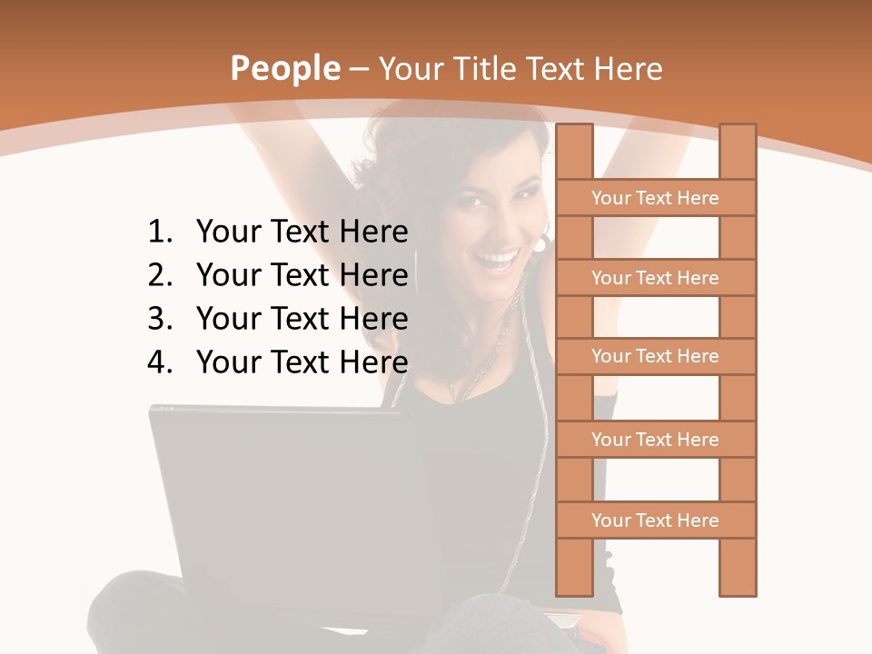 Adult Youth Model PowerPoint Template
