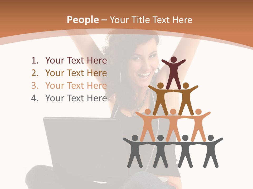 Adult Youth Model PowerPoint Template