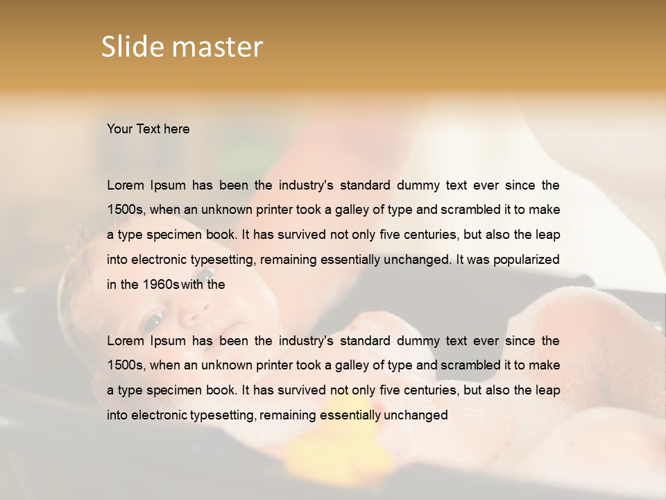 Protection Bath Safety PowerPoint Template