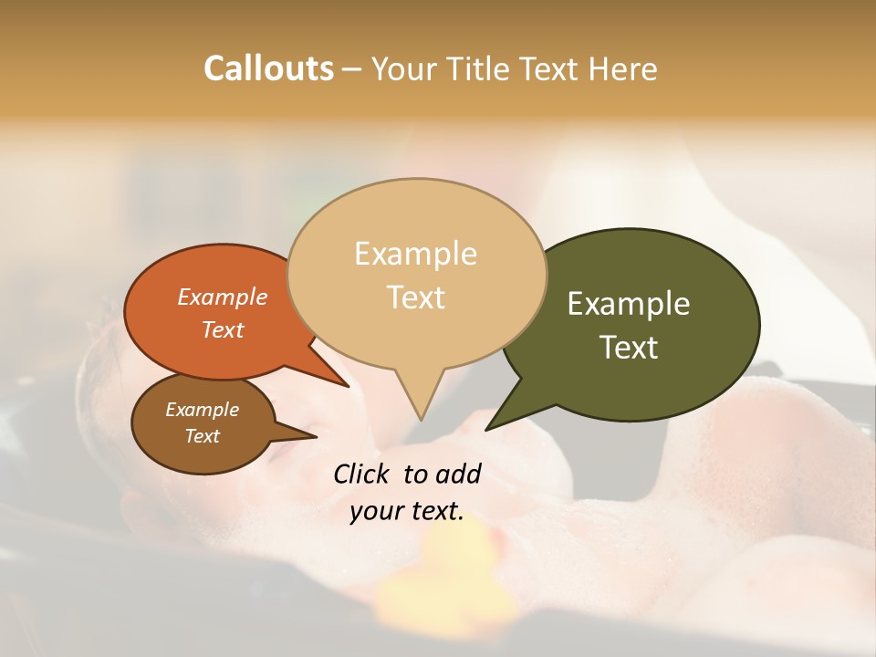 Protection Bath Safety PowerPoint Template