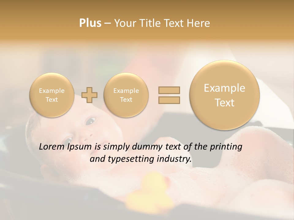 Protection Bath Safety PowerPoint Template