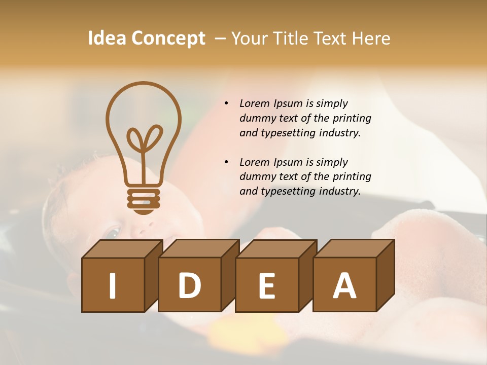 Protection Bath Safety PowerPoint Template