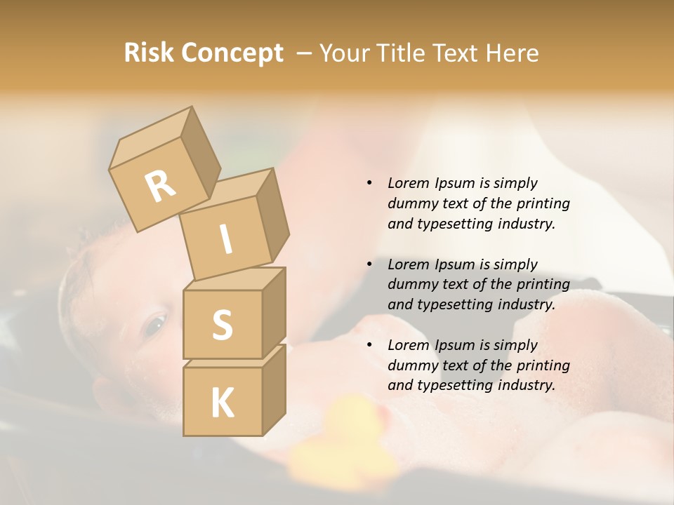 Protection Bath Safety PowerPoint Template