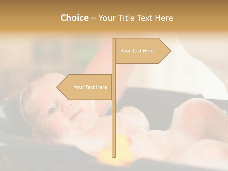 Protection Bath Safety PowerPoint Template